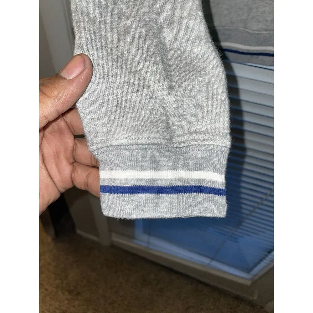 Nike Essentials Fleece Pullover Long Sleeve Hoodie Womens XS Gray‎ Blue